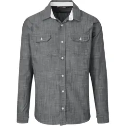 Mens Long Sleeve Windsor Shirt Grey